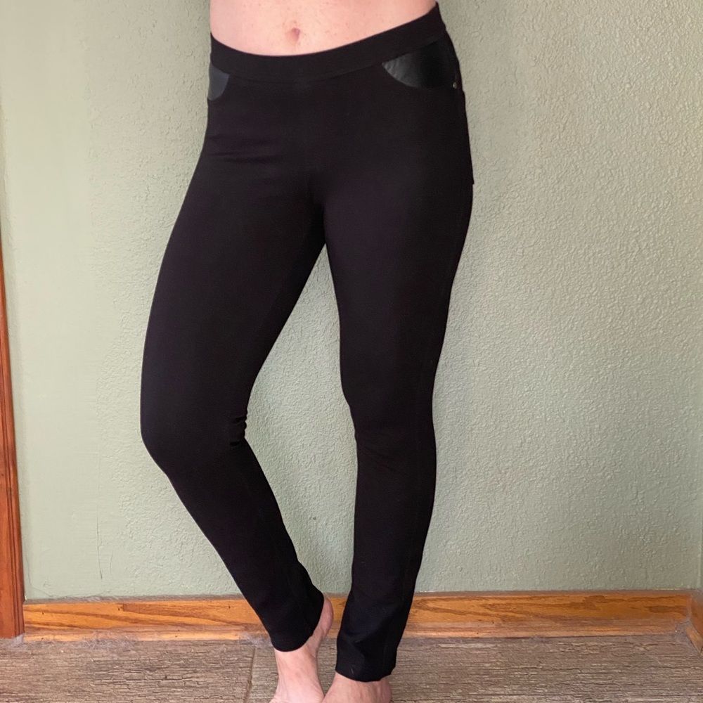 DKNY Black Jeggings - Stretch Slim Fit Pants